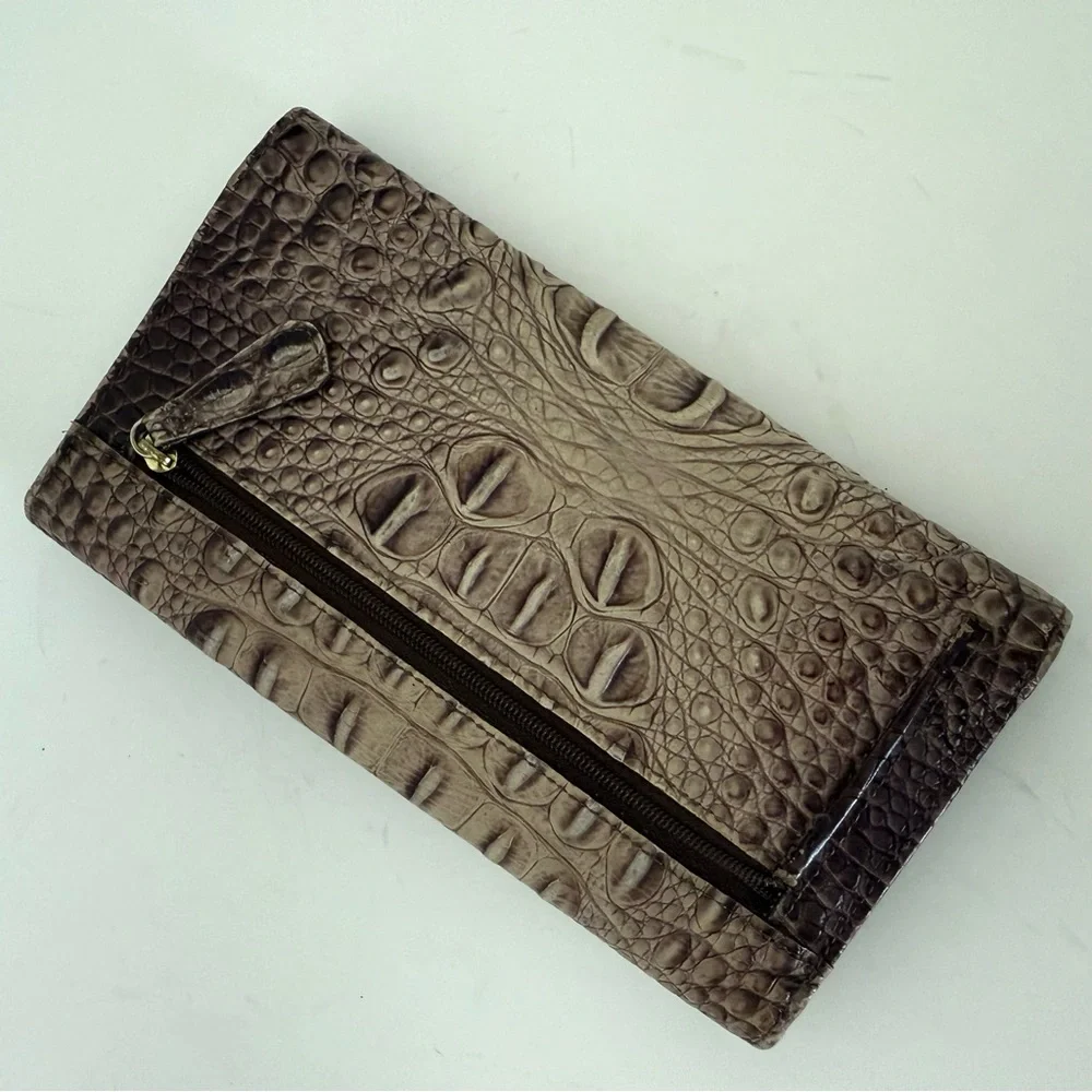 Brahmin Modern Checkbook Melbourne Leather Wallet